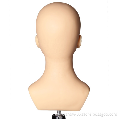 Professional Bald Mannequin Head With Stand for  For Wigs Hats Jewelry displaying